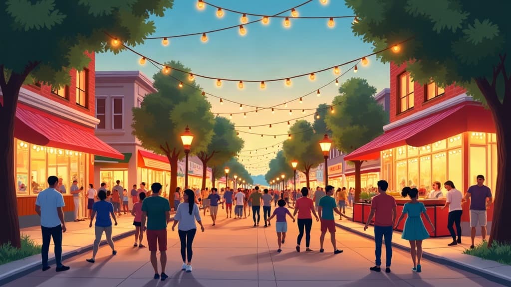 Editorial illustration: Family Weekend Guide: Fun Activities for Everyone in Gadsden!